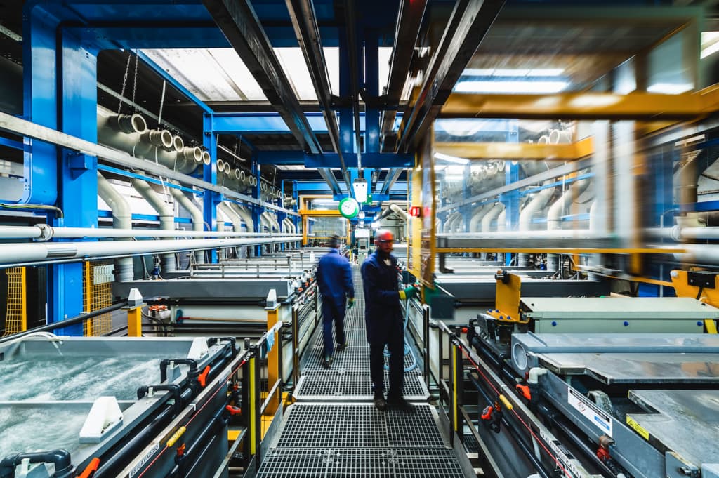 Installation galvanique automatique industrie 4.0