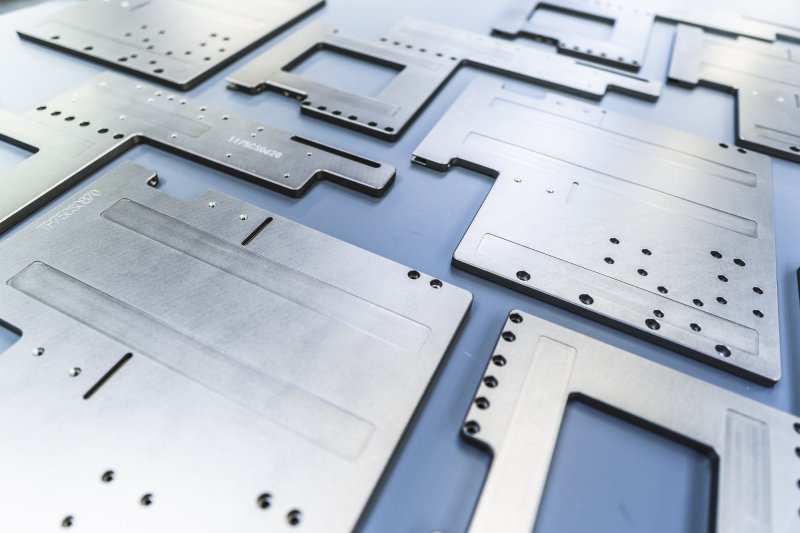 Piezas de máquinas de embalaje, anodización OX-W